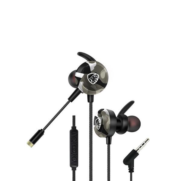 Hytech HY-GK4 3,5 Oyuncu Esnek Mikrofonlu Kamuflaj Kulakiçi Kulaklık - Image 1