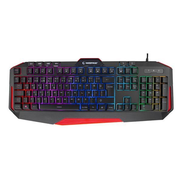 Rampage ALPOR PRO Siyah USB RGB Aydınlatmalı Q Gaming Oyuncu Klavyesi - Image 1