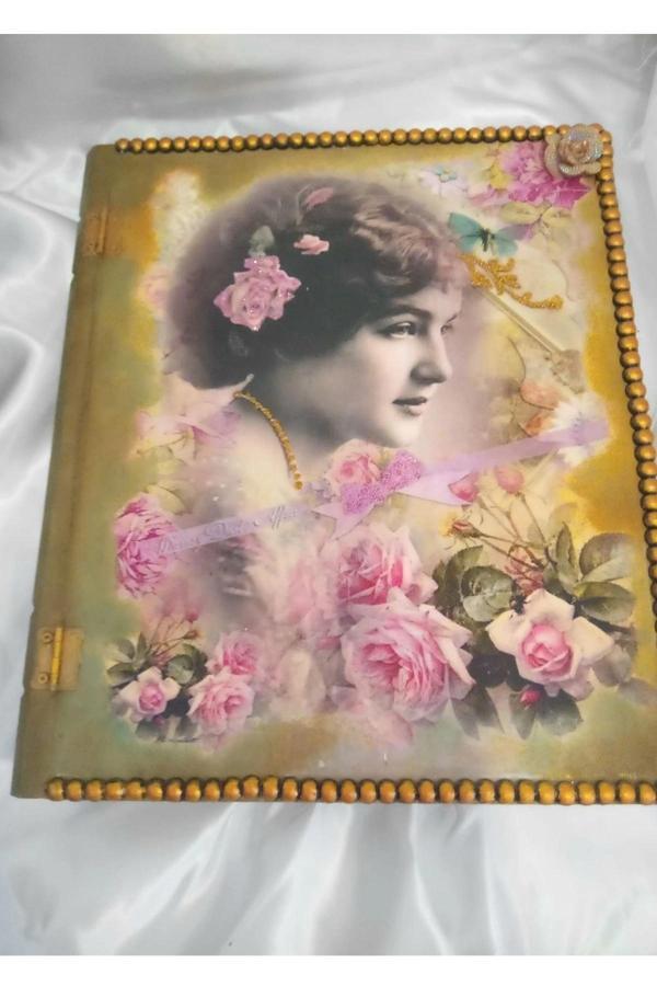 Sevgili Hediye Kutusu Sevgililer Günü Ahşap El İşi Hand Made Mücevher Kutusu - Image 1
