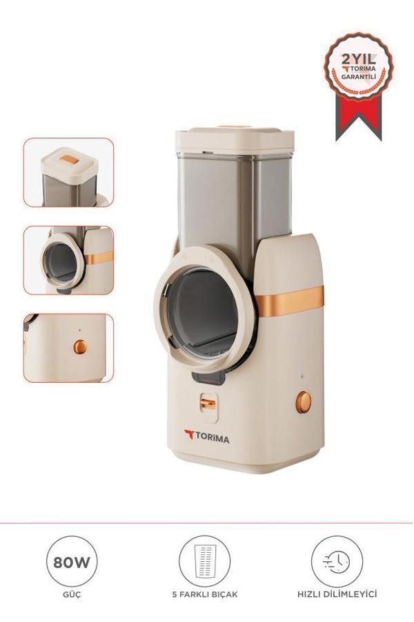 Torima TFS-01 Krem 5in1 Otomatik Rende-Doğrayıcı-Dilimleme Makinesi - Image 1