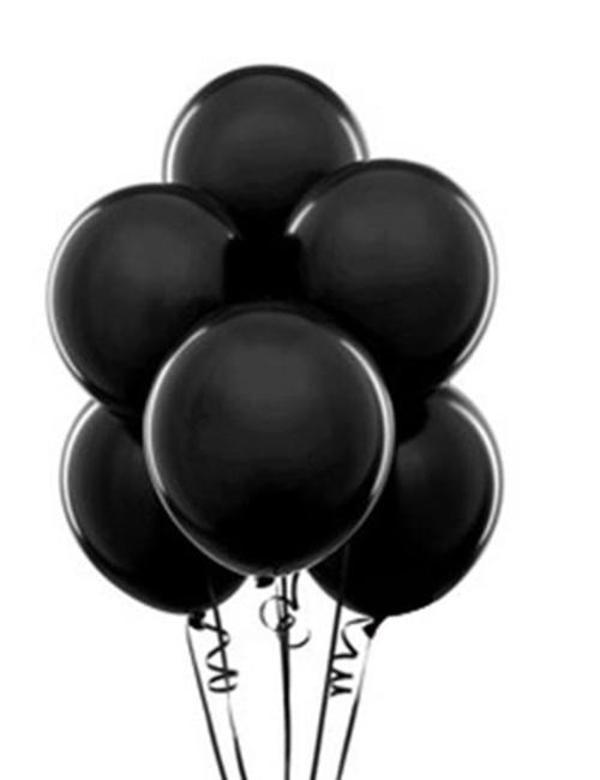 Asbalon Pastel Balon 100Lü Siyah - Image 1