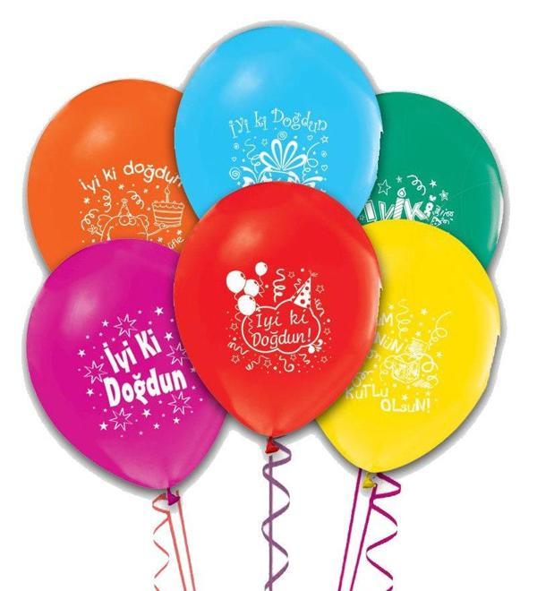 Helıum Balon İyiki Doğdun Baskılı 100 Lü - Image 1