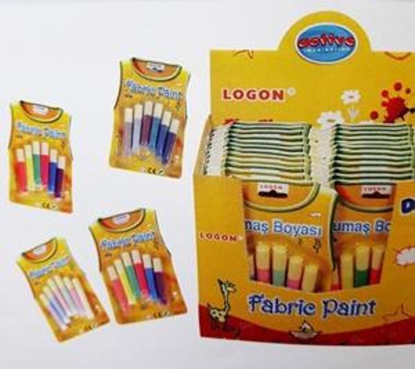 Logon Kumaş Boyası 6 Renk - 3 paket - Image 1