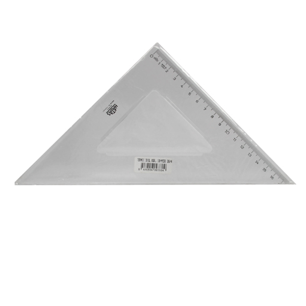 Gönye 26/45 Şeffaf Plastik - Image 1