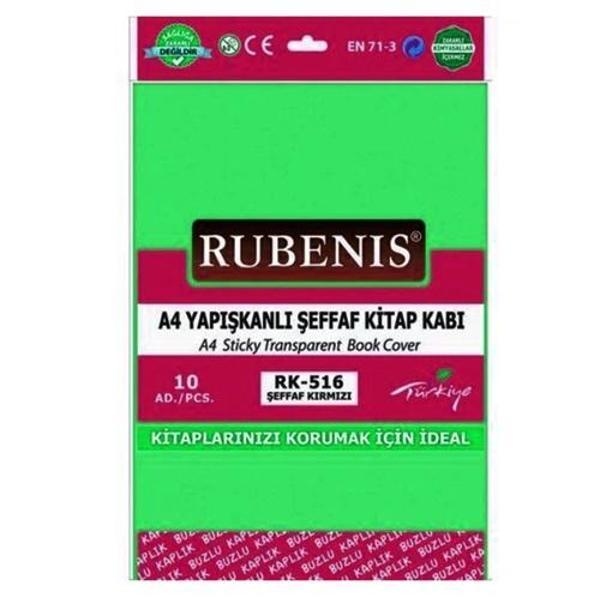 Hazır Kitap Kabı Şeffaf 10Lu Yeşil - Image 1