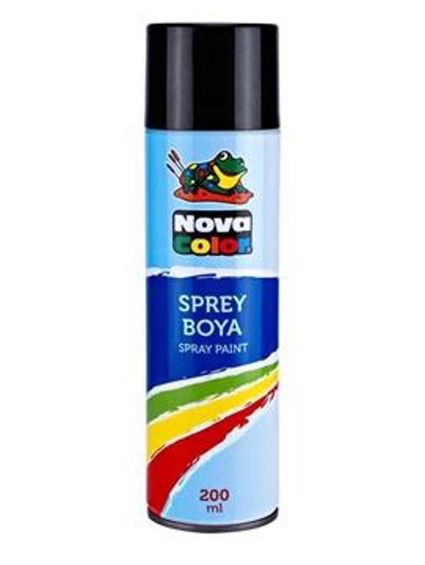 Nova Color Sprey Boya Siyah 200 ml - 2 adet - Image 1