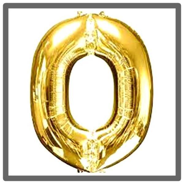 Folyo Balon Altın O Harfi 100 Cm - Image 1
