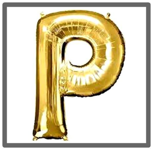 Folyo Balon Altın P Harfi 100 Cm - Image 1