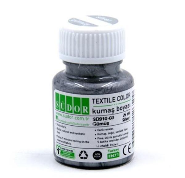 Südor Kumaş Boyası 25Ml Gümüş - 2 adet - Image 1