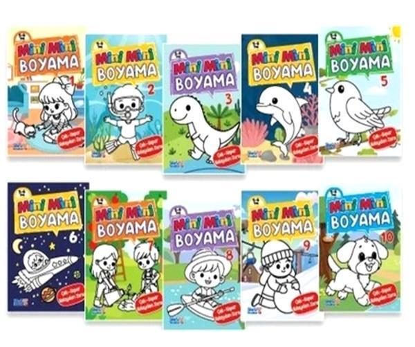 Sihirli Parmaklar - Mini Mini Boyama Kitabı 16 Sayfa Karışık - 6 adet - Image 1