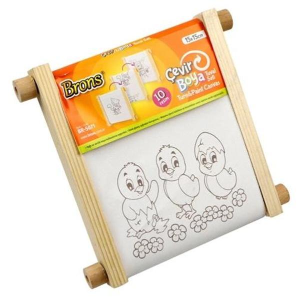 Çevir Boya Tuval Seti 15x15 Farklı Desenler - Image 1