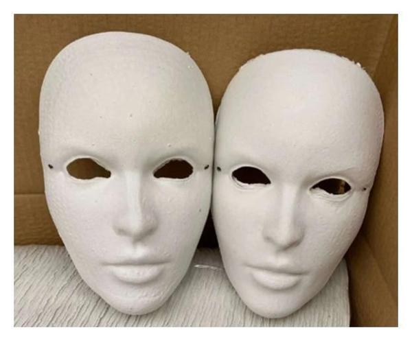 Boyanabilir Karton Maske - 3 adet - Image 1