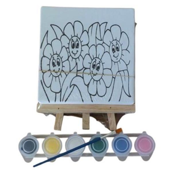 Mini Boyama Tuval Seti 15x15 Farklı Desenler - Image 1