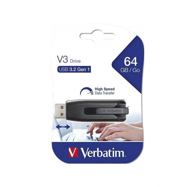 Verbatım 64 Gb Usb 3.2 Gen1 V3 Usb Bellek - Image 1