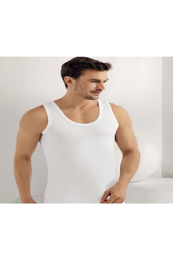 Şahinler Erkek Beyaz 6'Lı Paket %100 Pamuk Atlet M Yeni Sezon - Image 1