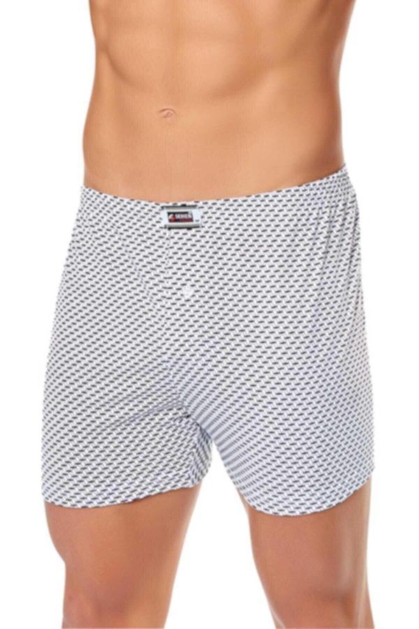 Tutku Seher Yıldızı Düğmeli Desenli Boxer 10'Lu Paket - Image 1