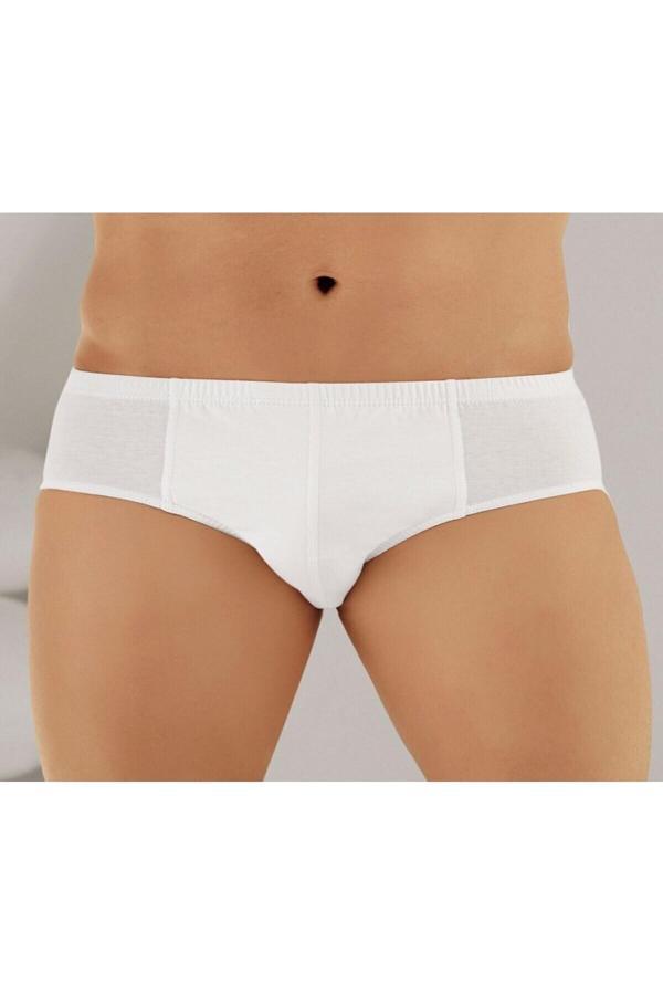 Şahinler Erkek Beyaz 6'Lı Paket %100 Pamuk Külot Me009-Sh - Image 1