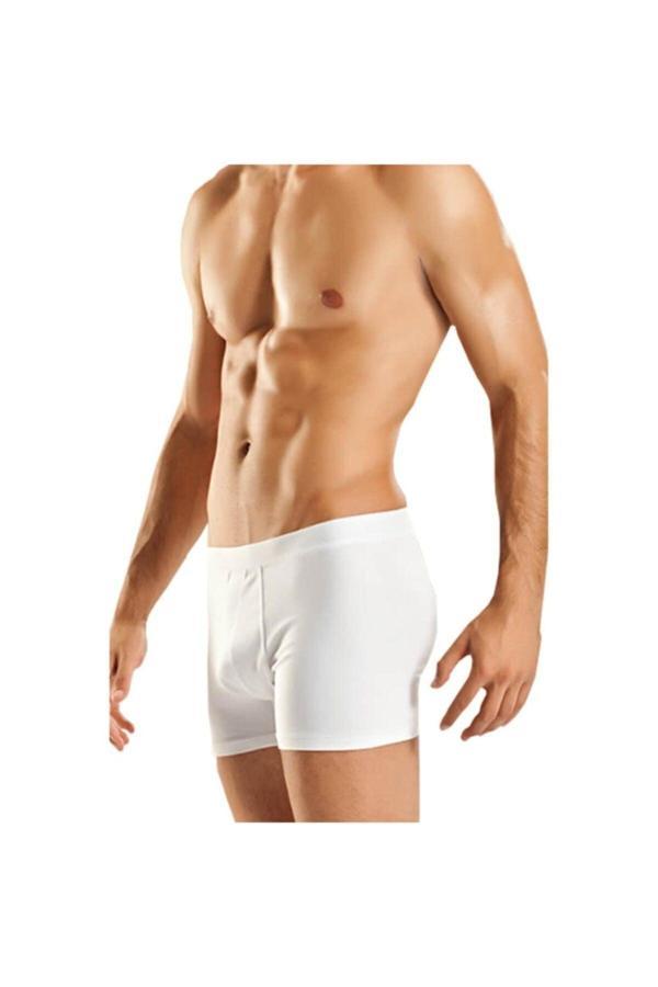 Berrak 6 Adet Beyaz Renk Modal Boxer - Image 1