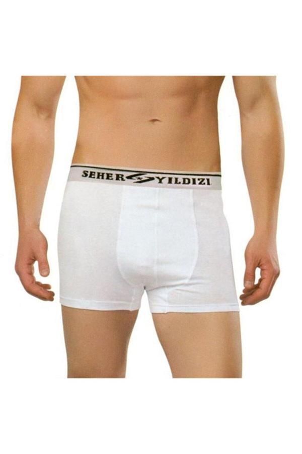 Seher Yıldızı 6'Lı Paket Seher Likralı Erkek Boxer - Image 1