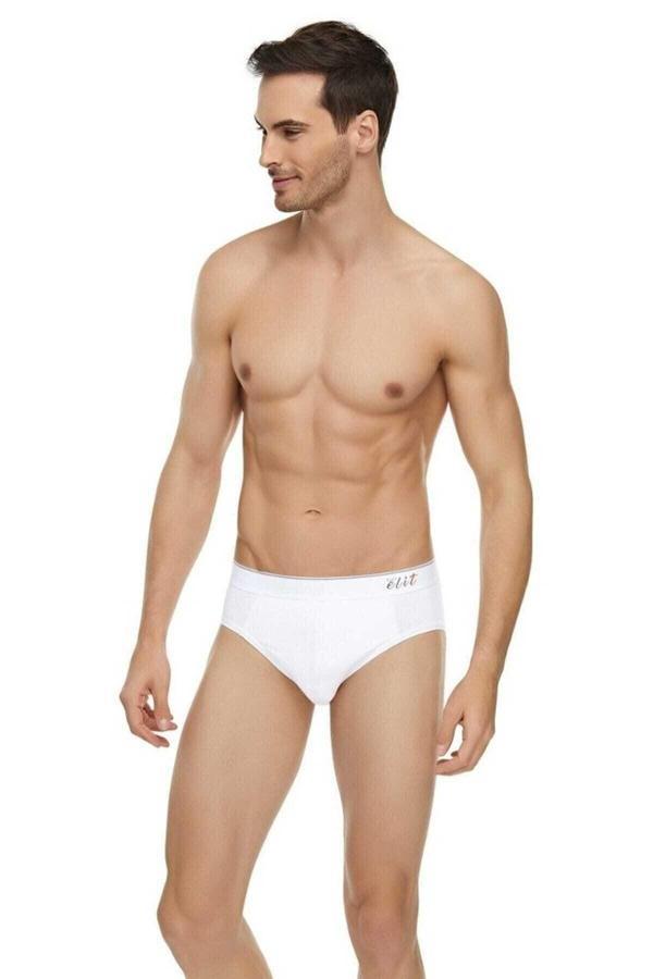 Tutku Elit Erkek Likralı Pamuklu Kemerli Spor Slip Külot 12'Li Paket - Image 1