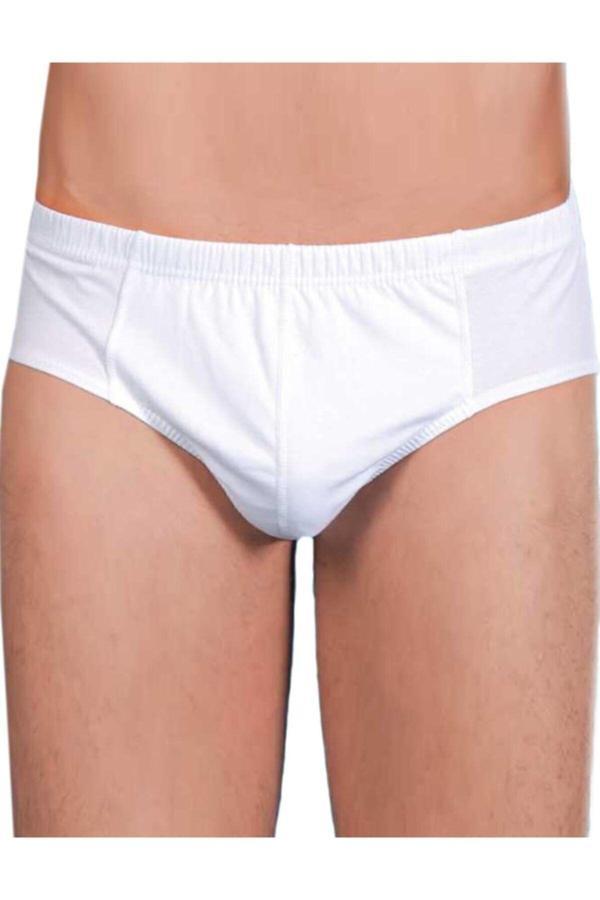 Berrak Erkek %100 Pamuk 6'Lı Paket %100 Pamuk Beyaz Slip Külot - Image 1