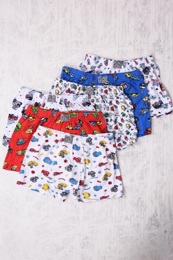 Gümüş Gümüş 6'Lı Erkek Çocuk Karışık Desenli Boxer - Image 1