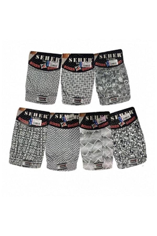 Seher Yıldızı Karışık 6' Lı Paket Erkek Boxer - Image 1