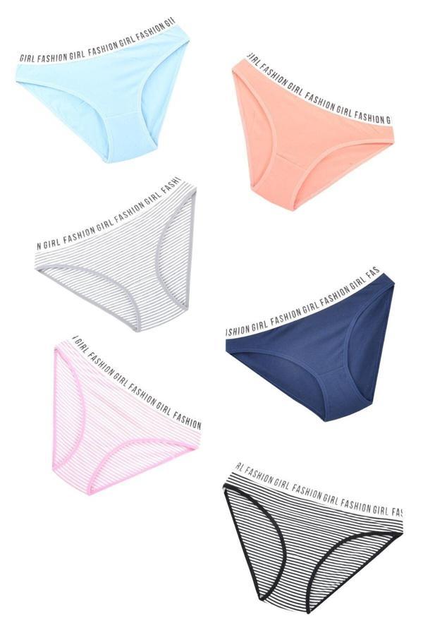 Tutku 6 Adet Çok Renkli Hera Kadın Külot - Image 1