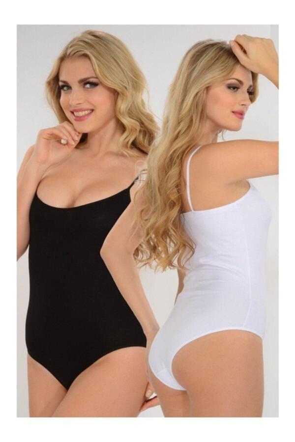 Seher 6'Lı Paket  %100 Pamuk Ip Askılı Kancalı Body Zıbın - Image 1