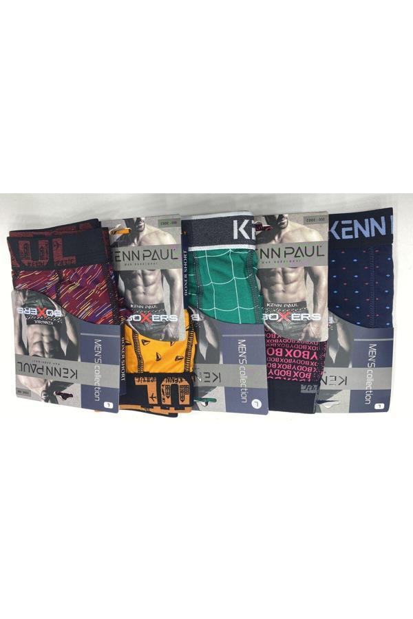 Kenn Paul ***008, 5'Li Paket Erkek Desenli Likralı Kaliteli Mix Paket Boxer Short. - Image 1