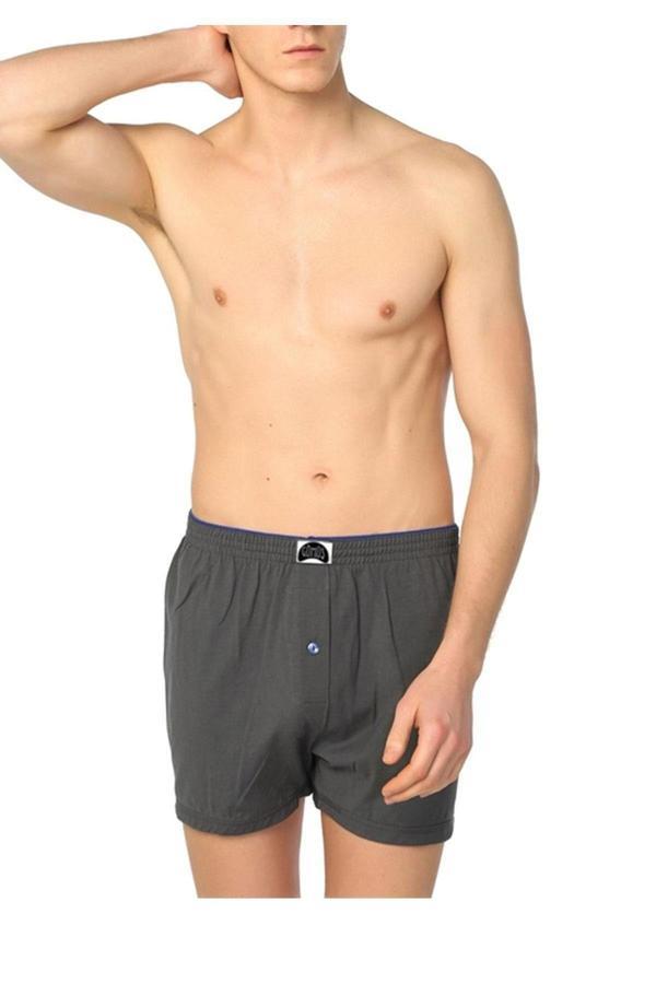 Gümüş Iç Giyim Düğmeli Erkek Boxer 6 Lı Paket - Image 1