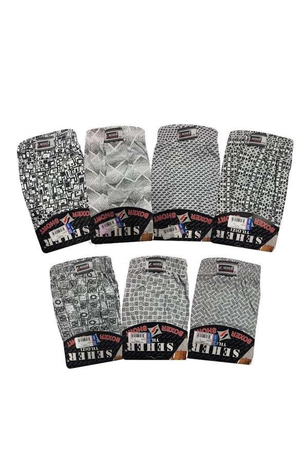 Seher Empirme Erkek 6`Lı Desenli Boxer - S-1 0007 - Image 1