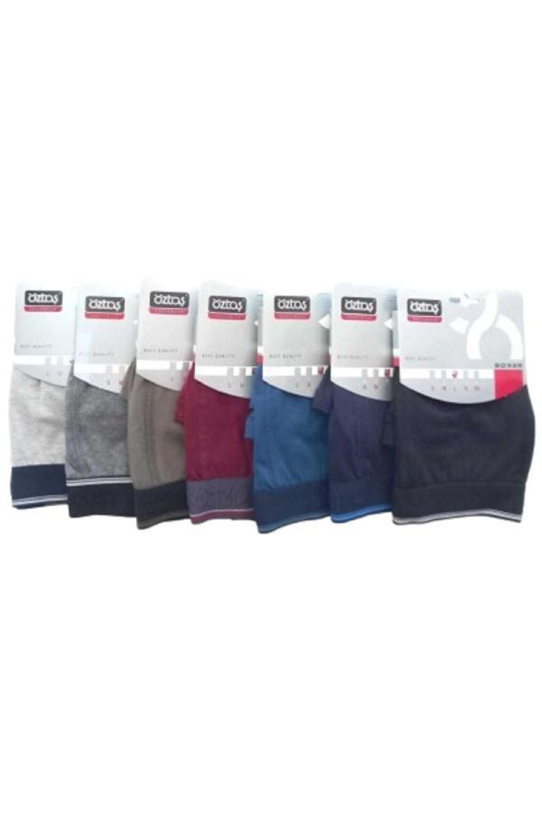 Öztaş 7 Adet Erkek Likralı Renkli Boxer - Image 1