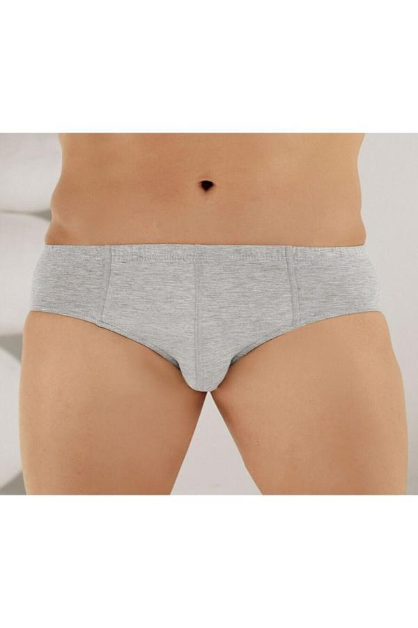 Şahinler Erkek Gri 6'Lı Paket  Pamuk Külot Me009-Sh - Image 1