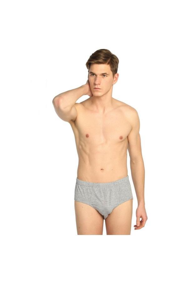 Seher Yıldızı 12 Adet Gri Renk Slip Külot - Image 1