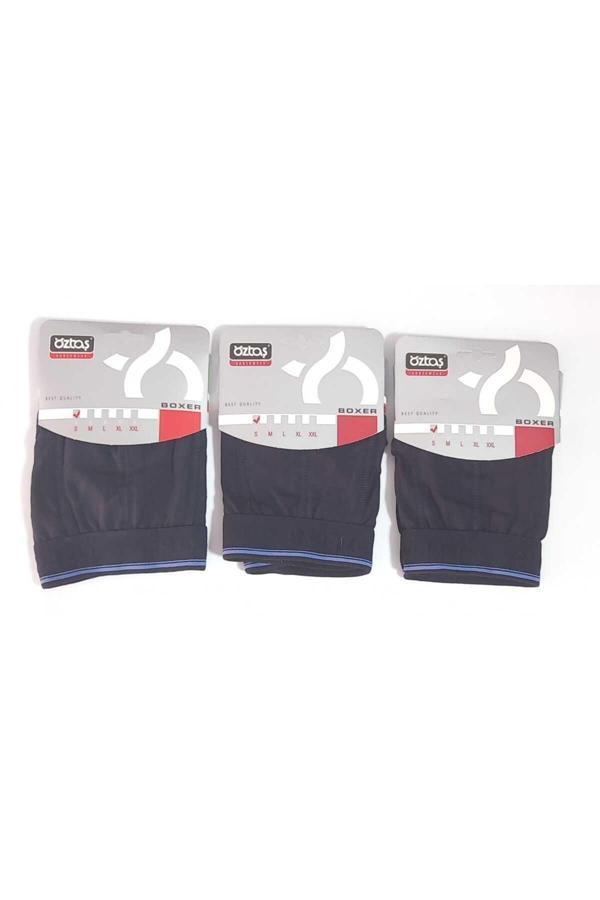 Öztaş Underwear 3 Adet Erkek Lycralı Boxer - Image 1