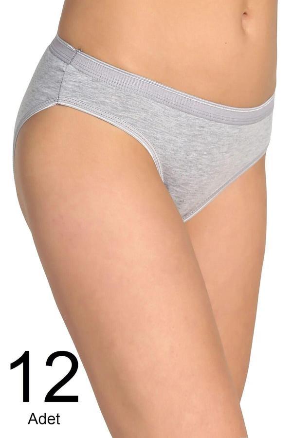 Tutku Çorap Hediyeli 0635 Suyolu Bikini Kadın Bikini 12 Adet - Image 1