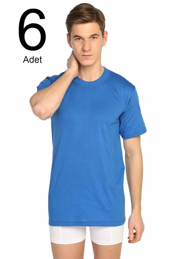 Seher 6'Lı Paket 0 Yaka Erkek Fanila - Image 1