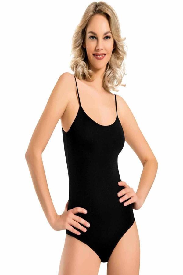 Namaldı Kadın Çıtçıtlı Body Ip Askılı Elastan - Image 1
