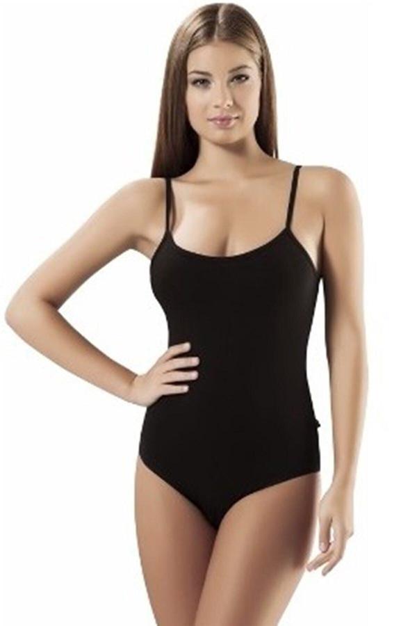 Seher Kadın Siyah 6'Lı Paket %100 Pamuk Siyah Ip Askılı Kancalı Body Zıbın - Image 1