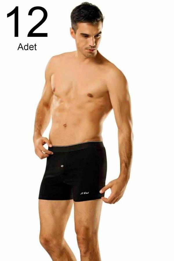 Namaldı 12'Li Paket Düğmeli Erkek Boxer - Image 1