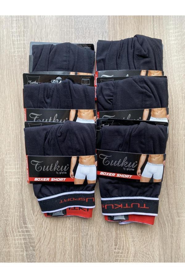Tutku Erkek Elastan Spor Boxer 6 Adet - Image 1