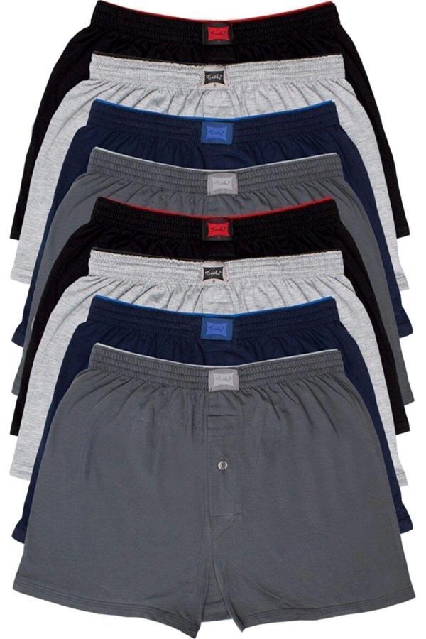 Tutku Erkek Penye Düz Boxer 6 Adet - Image 1