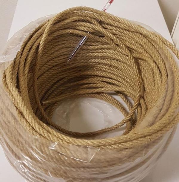 Jüt Halat Dekor ipi 6 Mm 60 Metre ip Halat ip Hasır ip Jüt Kendir ip - Image 1