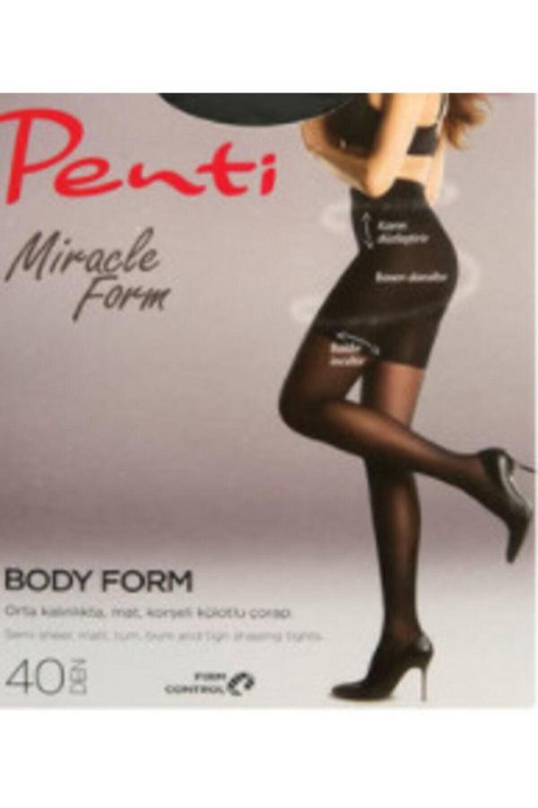 Penti 40'Den Body Form 2Li Korseli Külotlu Çorap - Image 1