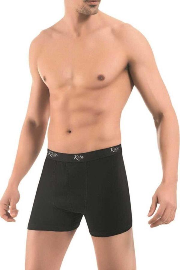 Kota Paristrend Erkek Likralı Boxer 6'Lı Siyah - Image 1