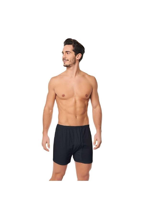 Seher 6'Lı Yıldızı %100 Pamuklu Arjantin Paçalı Boxer - Image 1