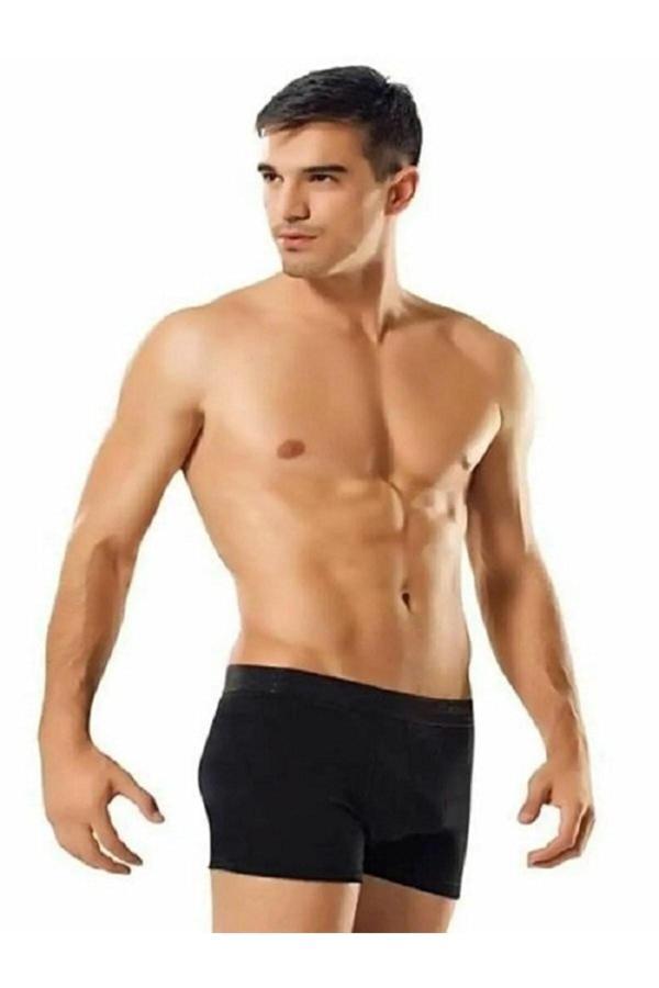 Tutku Erkek Elastan 6 Adet Boxer Siyah - Image 1