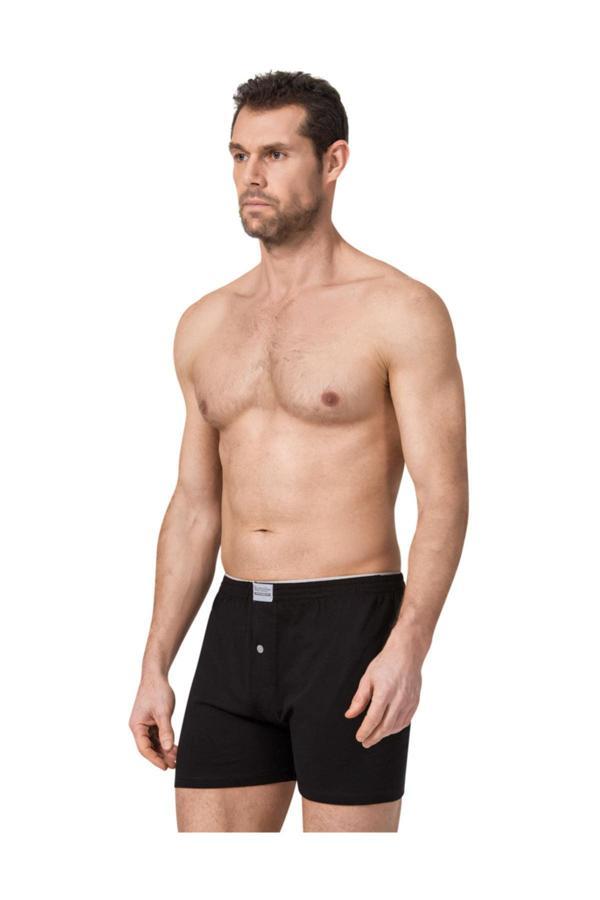 Namaldı Namaldi 6 Adet Siyah Renk Penye Boxer - Image 1
