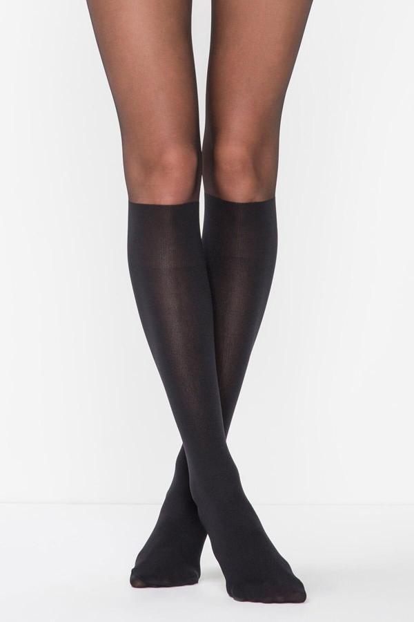 Penti Kadın Siyah Çizme Çorapı Külotlu Çorap - Image 1